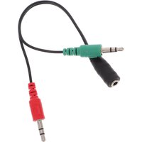 Dual Headphone Adapter 3.5mm Audio Splitter Cable Compatible with Phones Laptops Tablets for Music Sharing Communication