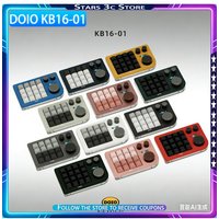 DOIO KB16 01 Mini Mechanical Keyboard 3 Knob Custom Key Positions with Digital Display Screen Support QMK Via Designer Keyboard