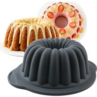 A 8inch Creative Shaped Silicone Cake Mold, French Bread and Hamburger Tray, Bread Pan, Non-Stick Cake Mold, Bread Mold, Bread Baking Tray, Suitable for Toast Bread, Sandwiches, Hamburgers, DIY Bread