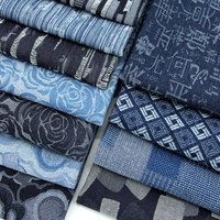 165x50cm Vintage Denim Rose Fabric Washed Jacquard Jeans Fabric For Sewing Pants,Clothing,Skirts,Jackets,Luggage DIY Material