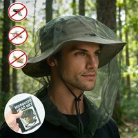 Outdoor Head Face Mask Hat Net Cover Anti-mosquito Cover Mosquito Net Cap Travel Breathable Head Mesh Covers Fishing Camping Cap