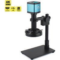 4K 48MP HDMI USB Industrial Digital Video Microscope Camera Monocular 150X Zoom C-Mount Lens For PCB Phone Repair Soldering