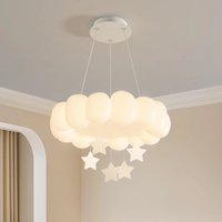 White Cloud Chandeliers LED Children's Room Lamps Star Bubble Ball Cloud Lamp Modern Warm Romantic Baby Room Girl Boy Chandelier
