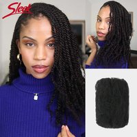 Sleek Peruvian Tight Afro Kinky Bulk Hair 100% Human Hair For Dreadlocks Twist Braid Hair Extension Lightweight Natrual Color