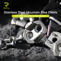 RRSKIT Stainless Steel Mountain Bicycle Cleats For Time MTB Bike Self-Locking Pedal ATAC System High Quality MTB Bike Lock Pads