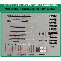For Audi Q2 Q3 Q5 Q7 Q8 A3 S3 A4 S4 A5 S5 A6 A7 A8 8V B8 B9 C7 C8 D5 Symphony Door Dashboard Ambient Light LED Atmosphere Lamp
