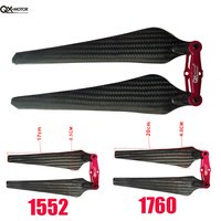 Hélices pliantes en fibre de carbone 1552 1760, pales de 15 et 17 pouces CW CCW pour accessoires de jouets télécommandés S800 S900 S1000