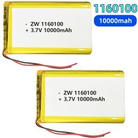 1160100 Polymer Lithium Battery 3.7V 10000mah Large Capacity Rechargeable Battery for Power Bank Camping Lamp Smart Robot