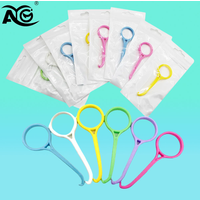 AG 50Pcs Orthodontic Aligner Removal Tool Braces Extractor Nice Invisible Removable Braces Clear Oral Care Remove Plastic Hook