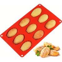 1pc Silicone Madeleine Pot Shell Shape Baking Mold Non-stick Rectangular Cake Tray for Chocolate Chip Biscuits, Desserts,Candies