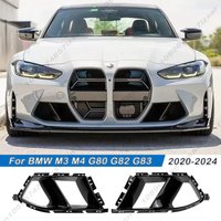 Für BMW M3 M4 G80 G82 G83 2020-2024 Auto Front Stoßstange Seite Air Vent Trim Nebel Licht lampe Haube Intake Rahmen Abdeckung Grille Körper Kits