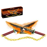 Demon Slayer Tengen Uzui Nichirin Swords Building Blocks Dual Blades with Chain Stand DIY Collectible Toy Gift for Anime Fans