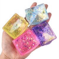 Maltose Simulated Tofu Small Ice Cubes Anti Adult Stress Slow Rebound Polar Light Colorful Squeeze TPR Block Decompression Toy