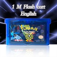 USA English Pokemon TOO MANY TYPES 1 M Flash Cart Game Cartridge Rom Hack for GBA