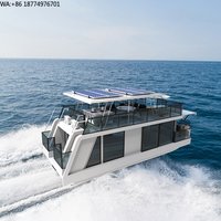 New Design Water House Floating House Boat Luxury Aluminum Pontoon Luxury Yacht Houseboat for Sale