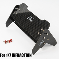 Simulation Carbon Fiber Rear Wing for 1/7 ARRMA INFRACTION Model RC Truck Car