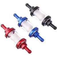 AliExpress NONE CNC Aluminum Alloy 8mm Glass Gas Fuel Gasoline Oil Filter Moto for CRF70 90 110 TTR100 110 KLX65 Dirt Pit Bike 125/140/150/160cc