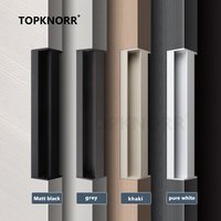 Pocket Door Side Handle Mobile Door Invisible Handle Embedded Sliding Door Concealed Handle Furniture Handles Indoor Kitchen