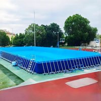 Commercial Portable PVC Rectangular Ultra Frame Swimming Pool Above Ground Pool Outdoor Movable Water Park for Adultpromote Sal