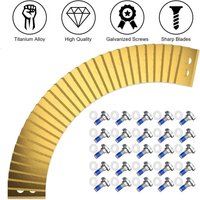 36Pcs Replacement Blades with Washers Screws for Mammotion Luba & Yuka All Series, Replacement Robotic Lawnmower Blades