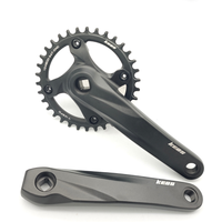 AliExpress KEOS Square Hole Bicycle Crankset 104BCD Aluminum Alloy IXF Square Hole Mountain Bike Crankset 170mm 32T/34T/36T/38T 1x 7-12S