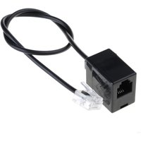 RJ45 To RJ11 Adapter Cord, Ethernet RJ45 Male To Telephone RJ11 Female Converter For Telecommunication Networking Cable