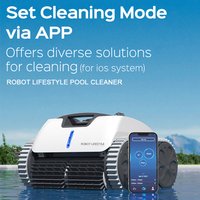 Roboter-Schwimmbadreiniger, kabellos, automatisch, 3312 PRo, WLAN, App-Steuerung, genauerer Routenplanung. Wählen Sie Reinigungsmodi aus