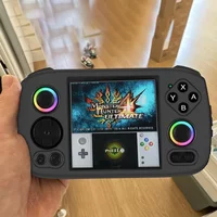 For ANBERNIC RG Cube Silicone Protective Case Shockproof Full Body Protection with Wrist Strap for Handheld Game Console,