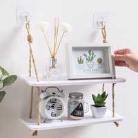 Storage Shelf Rack Decorative Wall Shelves Hooks on the Wall Wood Shelf Wall Kitchen Storage Organization Shelf Cabinet Storage