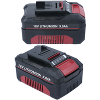 Factory New 18V 9000mAh Lithium-ion Rechargeable Battery 4511481 for Einhell 18-Volt Power X-Change Cordless Power Tools, Ozito