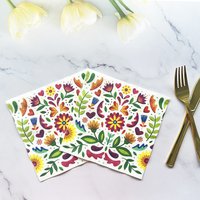10/20pcs 33cm 2Layer Colorful Floral Printed Napkins Party Creative Decorative Paper Picnic Mat DIY Decoupage Paper