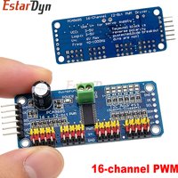 Estardyn PCA9685 16 Channel 12-Bit PWM Servo Driver I2C Interface Breakout Board Module for Raspberry Pi Robot