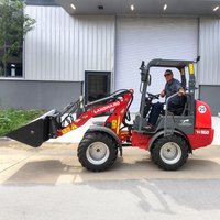 Europe 4 Wheel Loader Farm 2T Compact Loader Customized Kubota Engine Diesel Loader With Cab W1160 Mini Front End Loader Prices