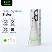 GOOJODOQ GD017 2 in1 Dual system Stylus Pen Universal for IPad and Android Systems Clear Digital Display Magnetic Suction
