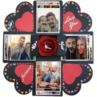1Set Explosion Photo Album Gift Box Storage Box Valentine's Day Surprise Gift Box Romantic Couple Creative Gift