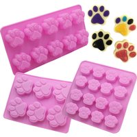 Cat Claw Shape Chocolate Silicone Mold DIY Baking Cake Decoration mold Candy Pudding Jelly Soap Mold Drip Glue Mold Ice tray