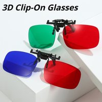 Green-Red-Blue 3D Glasses Clip-Ons for Amblyopia Training Specialised Lenses for Strabismus Correction Eyewear Accessories