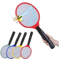 Battery Operated Electric Mosquito Swatter 3-Layer Mesh Bug Zapper Racket (Batteries NOT Included) for Home Outdoor