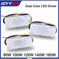 LED Driver Two-Color Constant Current Drive Power Supply 48W 80W 100W 160W Ceiling Lamp Living Room Lamp Lighting Transformer