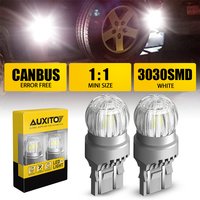 AUXITO T20 LED Bulbs 7440 W21W 7443 W21/5W LED Lamp for Lada Mazda Car Daytime Running Light Reverse Parking Lamp DRL White Red
