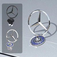Car Bonnet Label Badge 3D Star Zinc Alloy Car Front Hood Emblem Mercedes Benz W203 W204 W205 W206 W212 W213 W223 E300 Ornaments