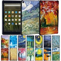 Cover for Fire HD 8 Plus/Fire HD 10 11th/Fire 7 Gen paint Print Tablet Hard Back Case for HD 8 6th/7th/8th/HD 10 5th/7th/9th