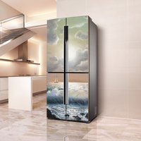 Peel off and stick self-adhesive refrigerator stickers on the packaging cover for refrigerator decoration (S/M/L size)