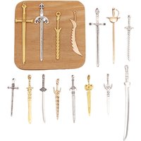 BoYuTe (30 Pieces/Lot) Alloy Sword-shaped Pendant Materials Handmade Diy Jewelry Accessories Wholesale