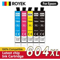 604 XL Ink Cartridge FULL For Epson T 604XL T604 Compatible XP 2200 2205 3200 3205 4200 4205 WF 2910 2930 2950 Printer
