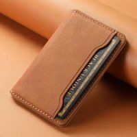 Mobile Phone Wallet Stand Magnet Flip Pocket Card Storage Luxury Faux Leather Bag Wallet
