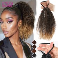 WTB Ponytail Synthetic Wig for Women Elastic Band Style Volumizing Short Ponytail Wig Suitable for Daily Wear and Holiday Events