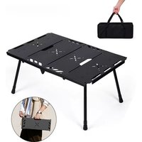 Militärischer taktischer Klapptisch IGT Outdoor-Campingausrüstung Tragbarer multifunktionaler Picknicktisch für Rucksackreisen, Grillen, Reisen