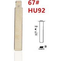 10pcs Uncut Flip Metal Key Blade 67# HU92 for BMW for KD Keydiy Xhorse VVDI Remotes Universal No.67 Car Remote Control Key Blank