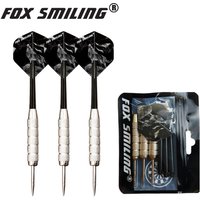 Fox Smiling Steel Darts 3pcs 22g With Nylon Shafts And Colorful Darts Flights